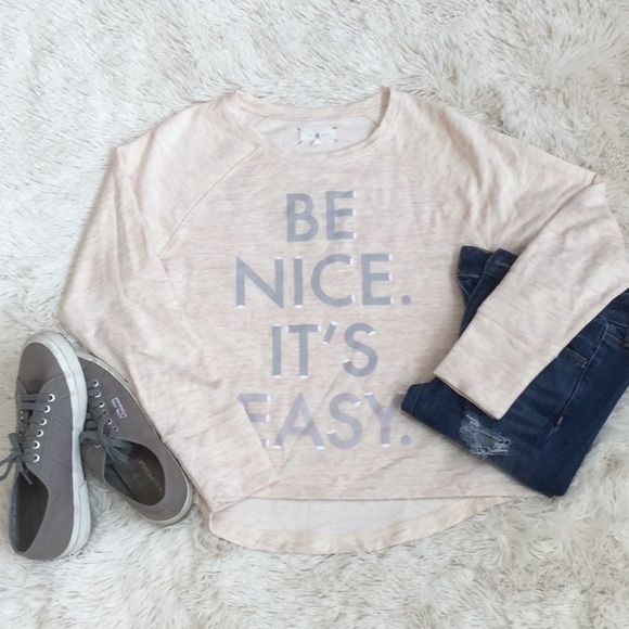 Lou & Grey Tops - Lou & Grey Sweatshirt 💗 Pink & Gray Buttery Soft